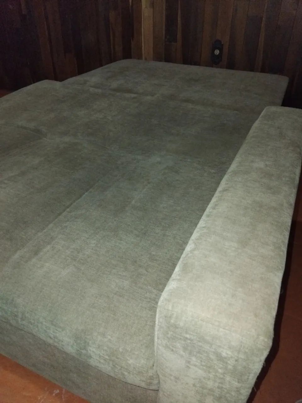Sofá cama tecido suede em ótimo estado - Foto 3
