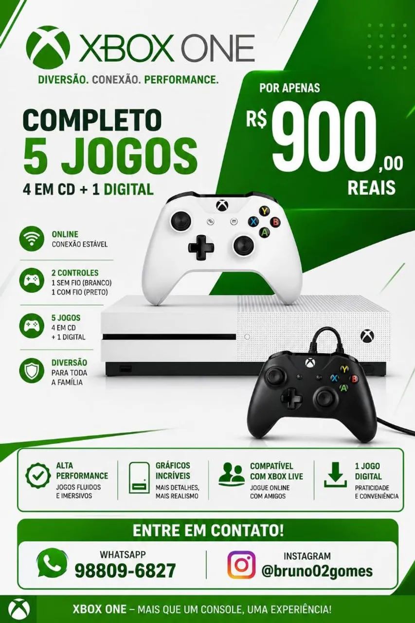Xbox One semi novo 