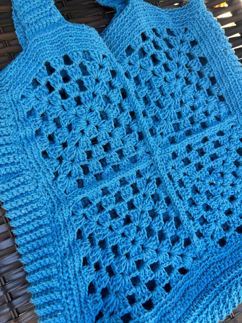 Bolsa Ecobag artesanal em crochê  - Foto 2