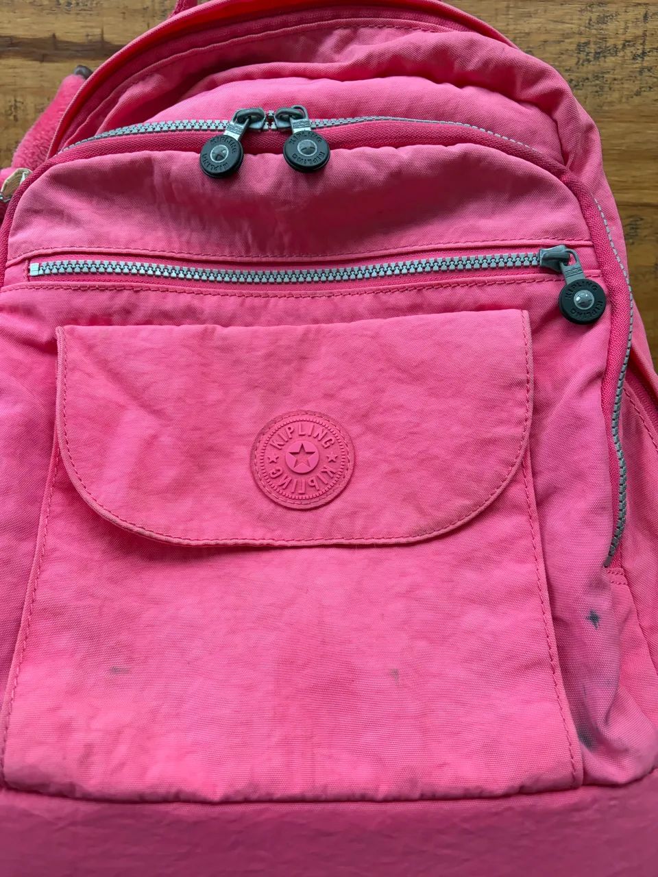 Mochila Kipling Original Rosa com Rodinhas - Foto 3