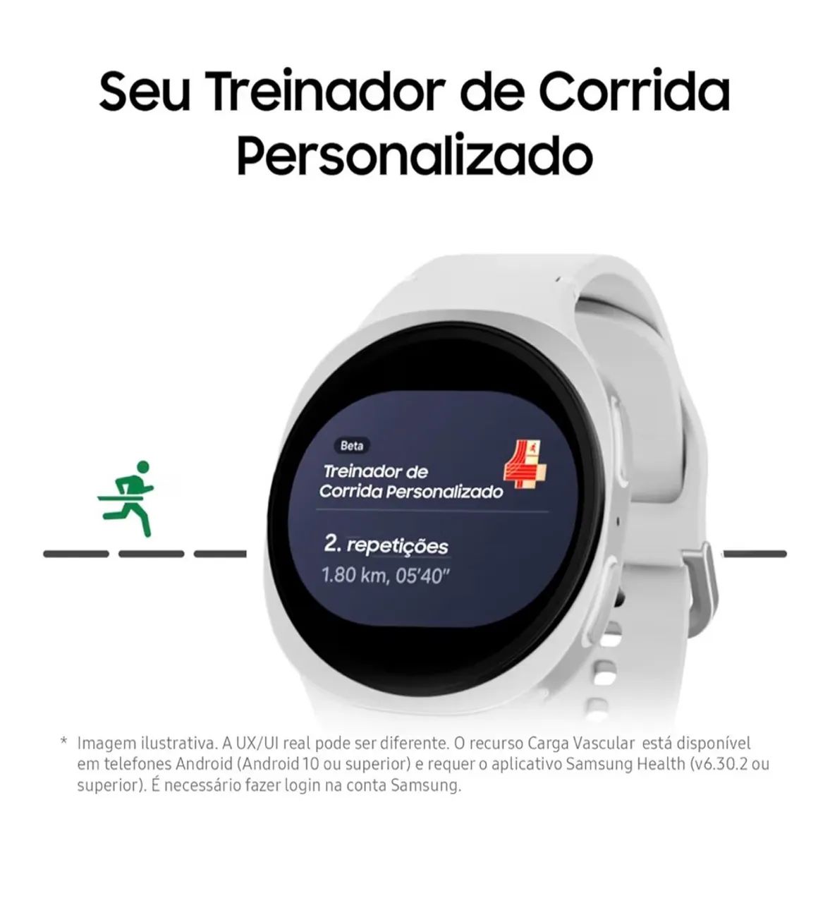Galaxy Watch 8 40mm cinza  - Foto 3