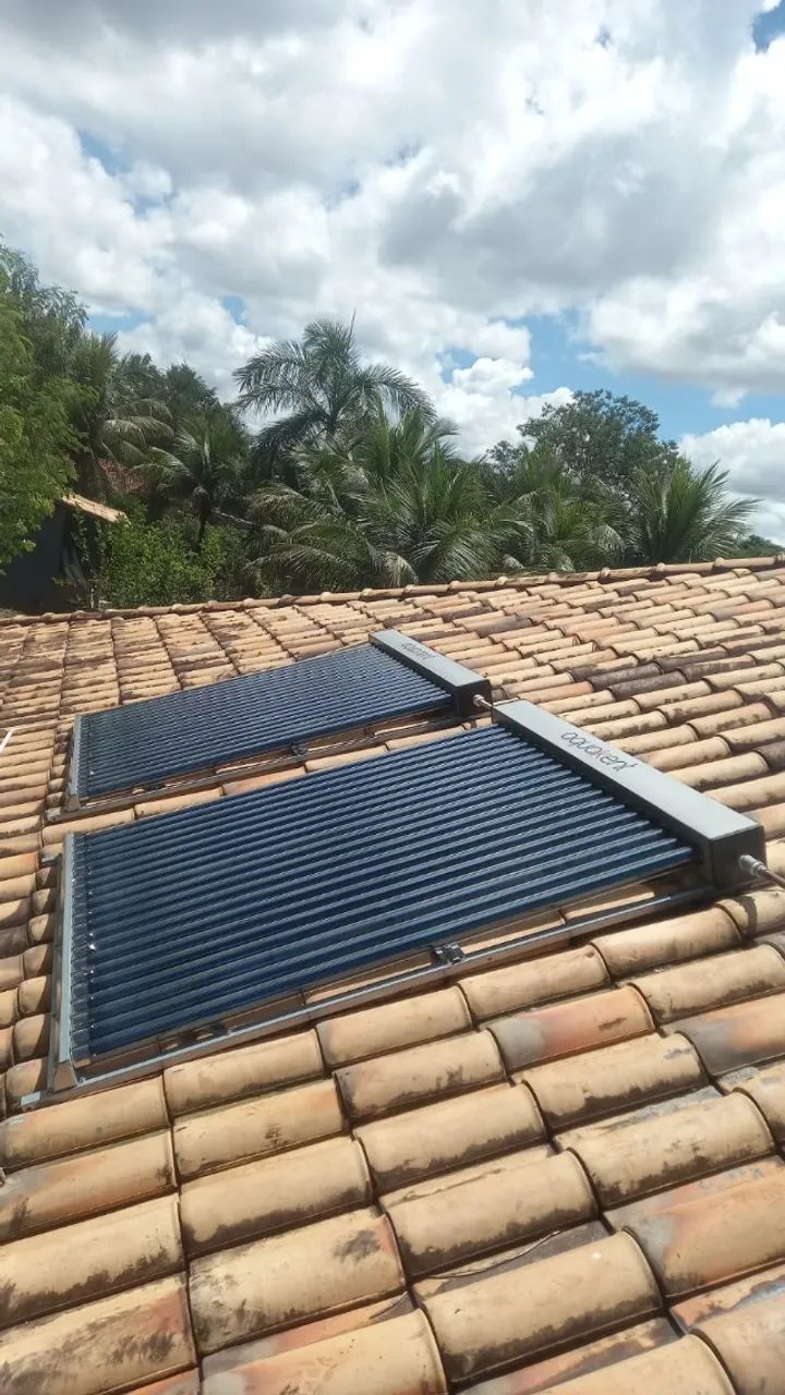 Aquecedor solar novo
