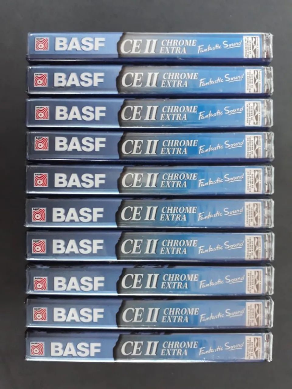 Fita cassete basf chrome 10 fitas virgens e lacradas