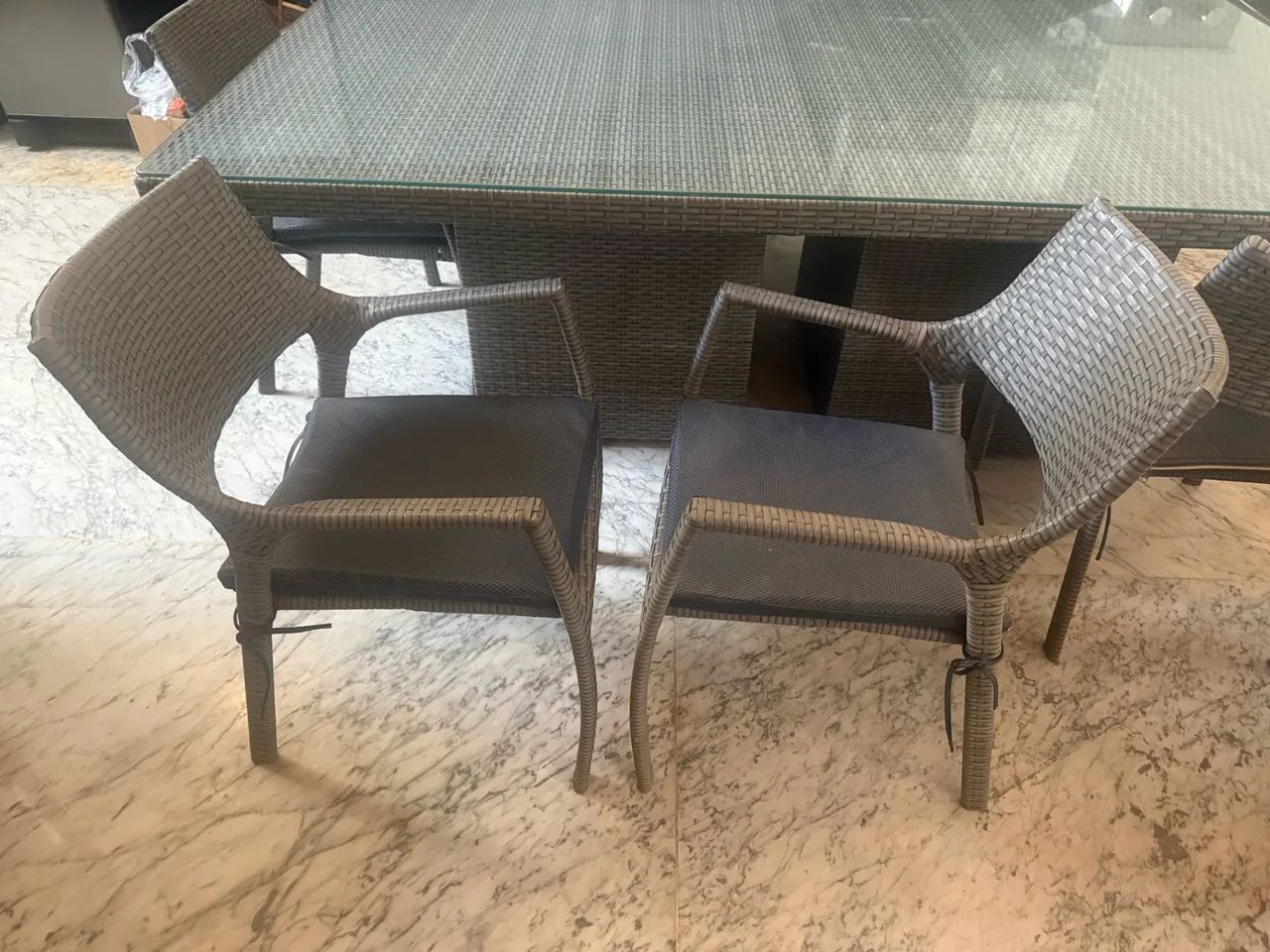 Mesa com 8 cadeiras  - para área externa  - Foto 4