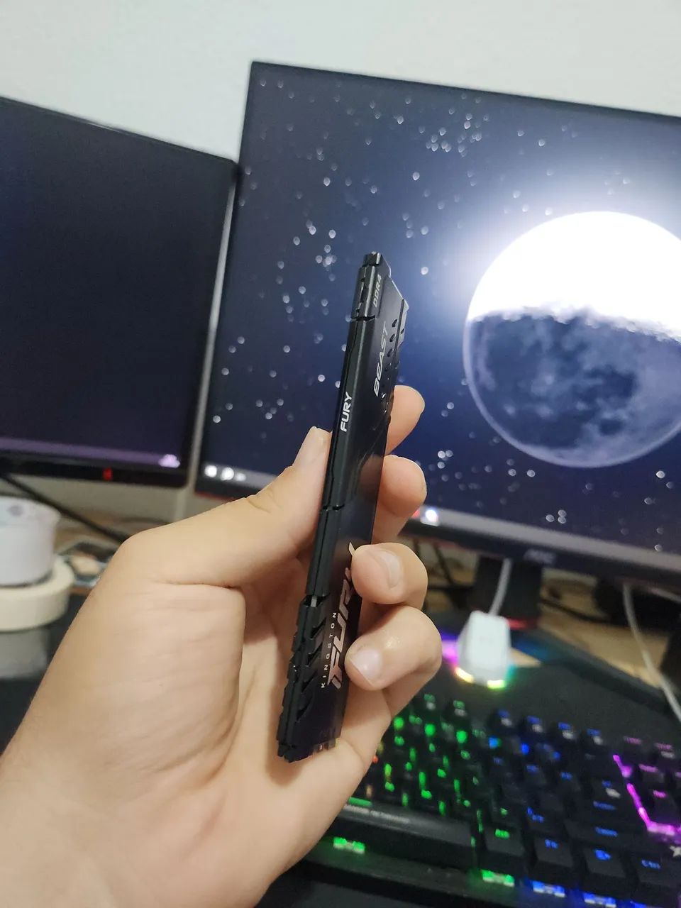 Memória Ram 8gb 3200Mhz Kingston Fury - Aceito Cartão e Entrego - Foto 2