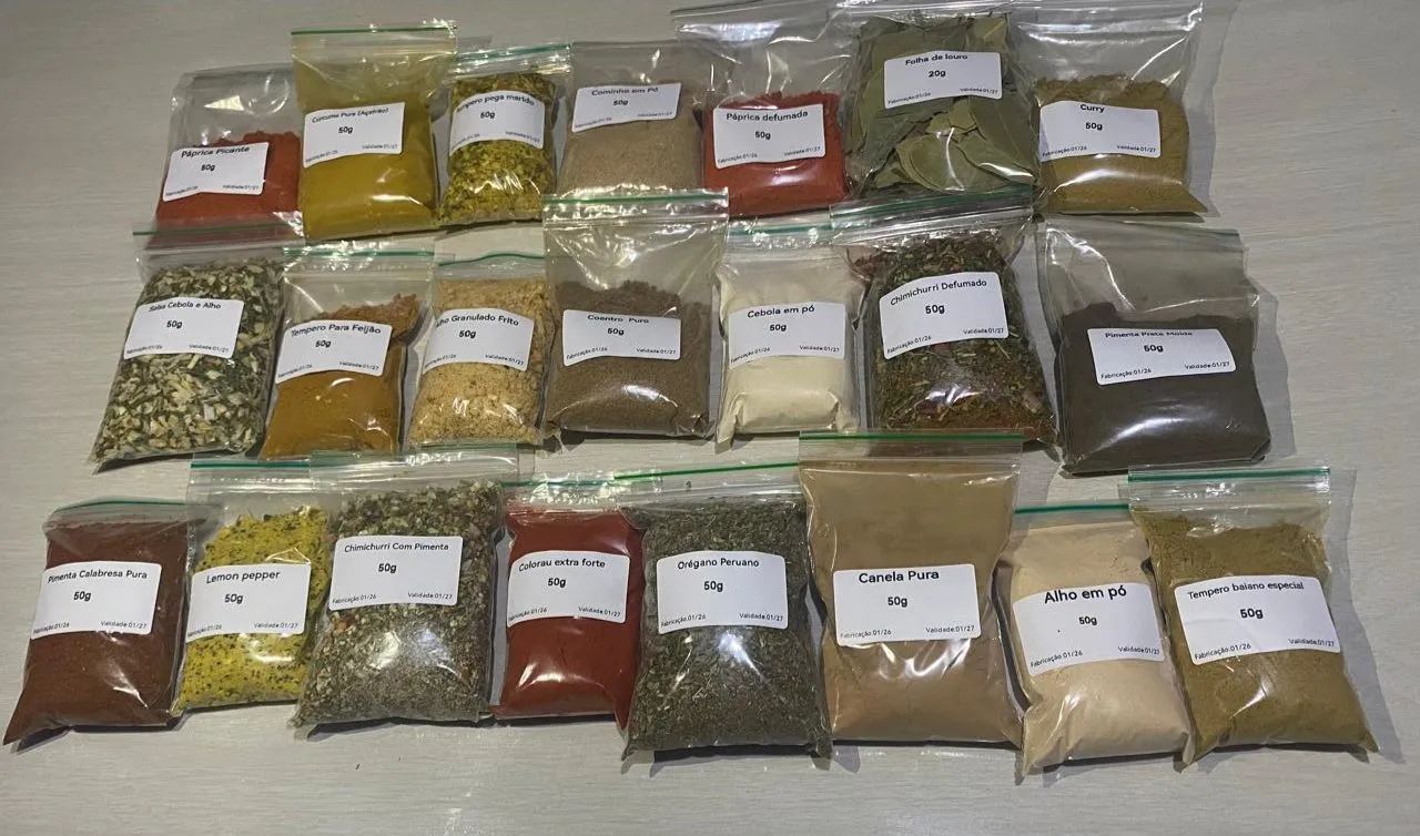 Kit Mês (20 Tipos De Temperos Com 50g cada) - Foto 5