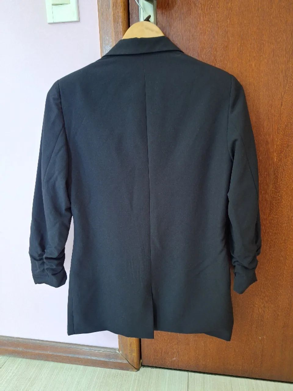 Blazer Alfaiatado Preto - Foto 2