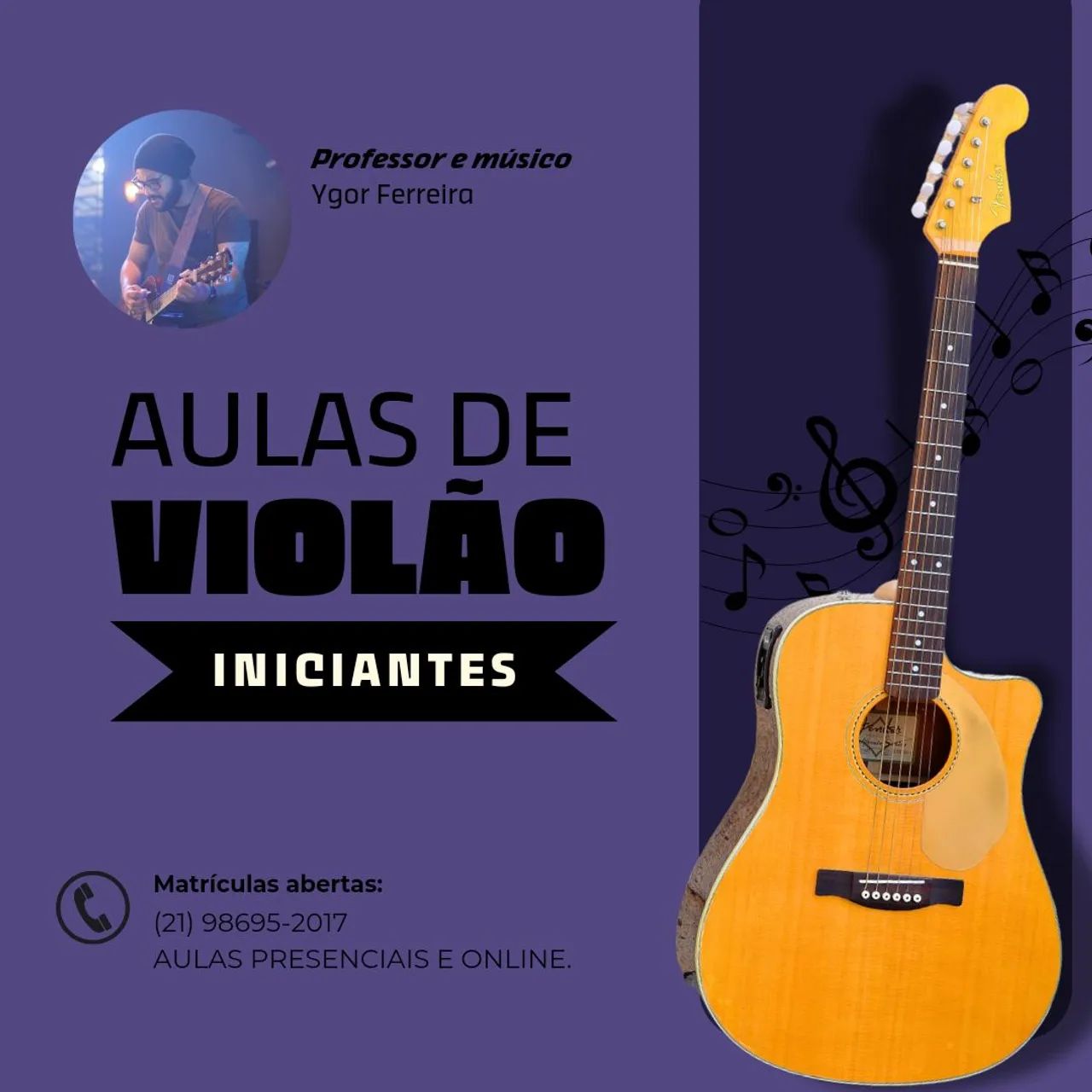 Aula de violão - iniciante 