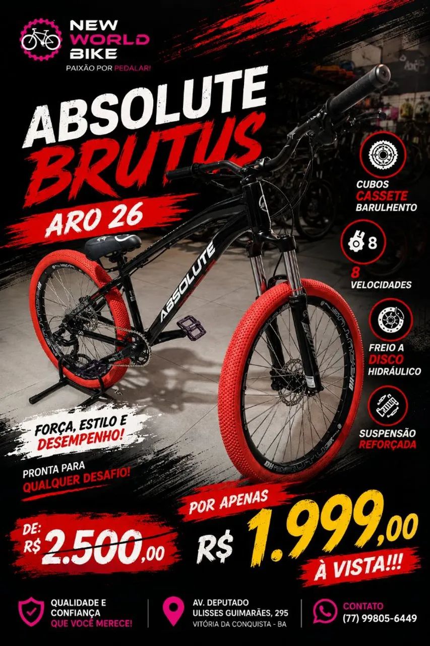 Bicicleta Absolute aro 26