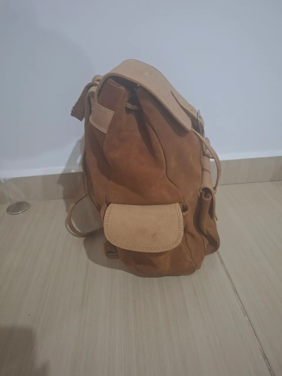 Mochila de couro legítimo - Foto 3