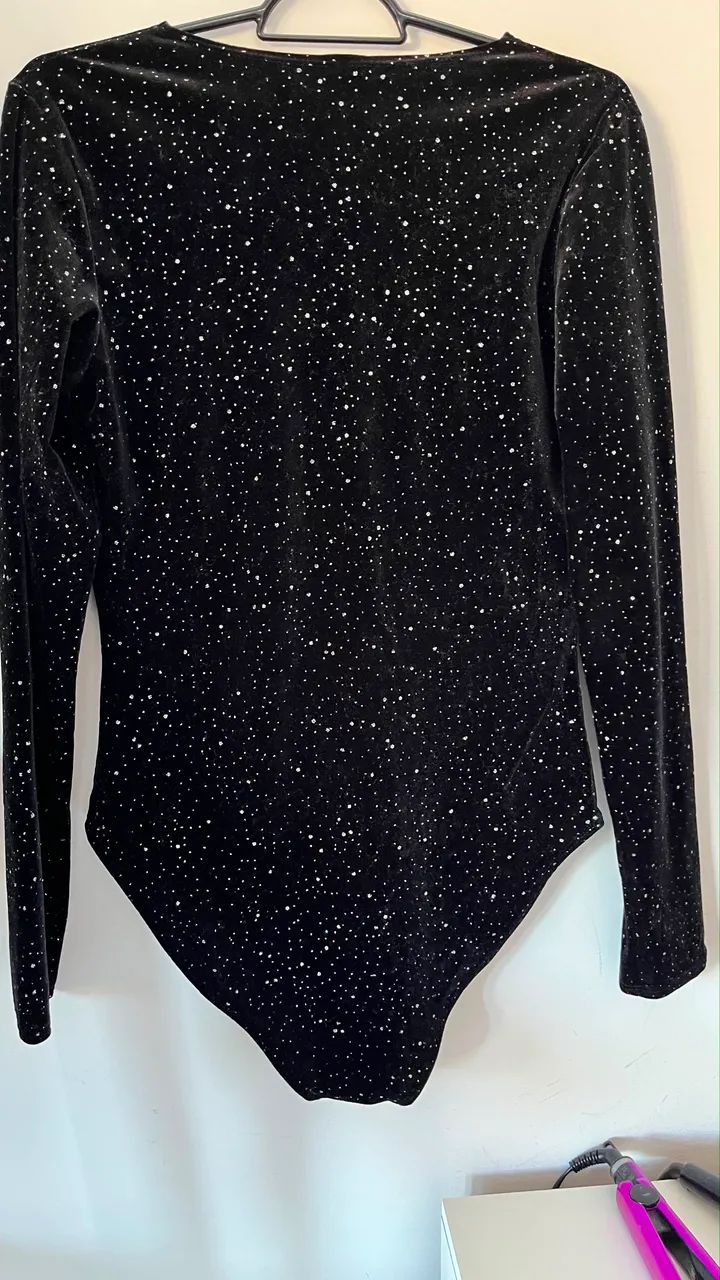 Body com glitter tamanho M- SHEIN - Foto 2