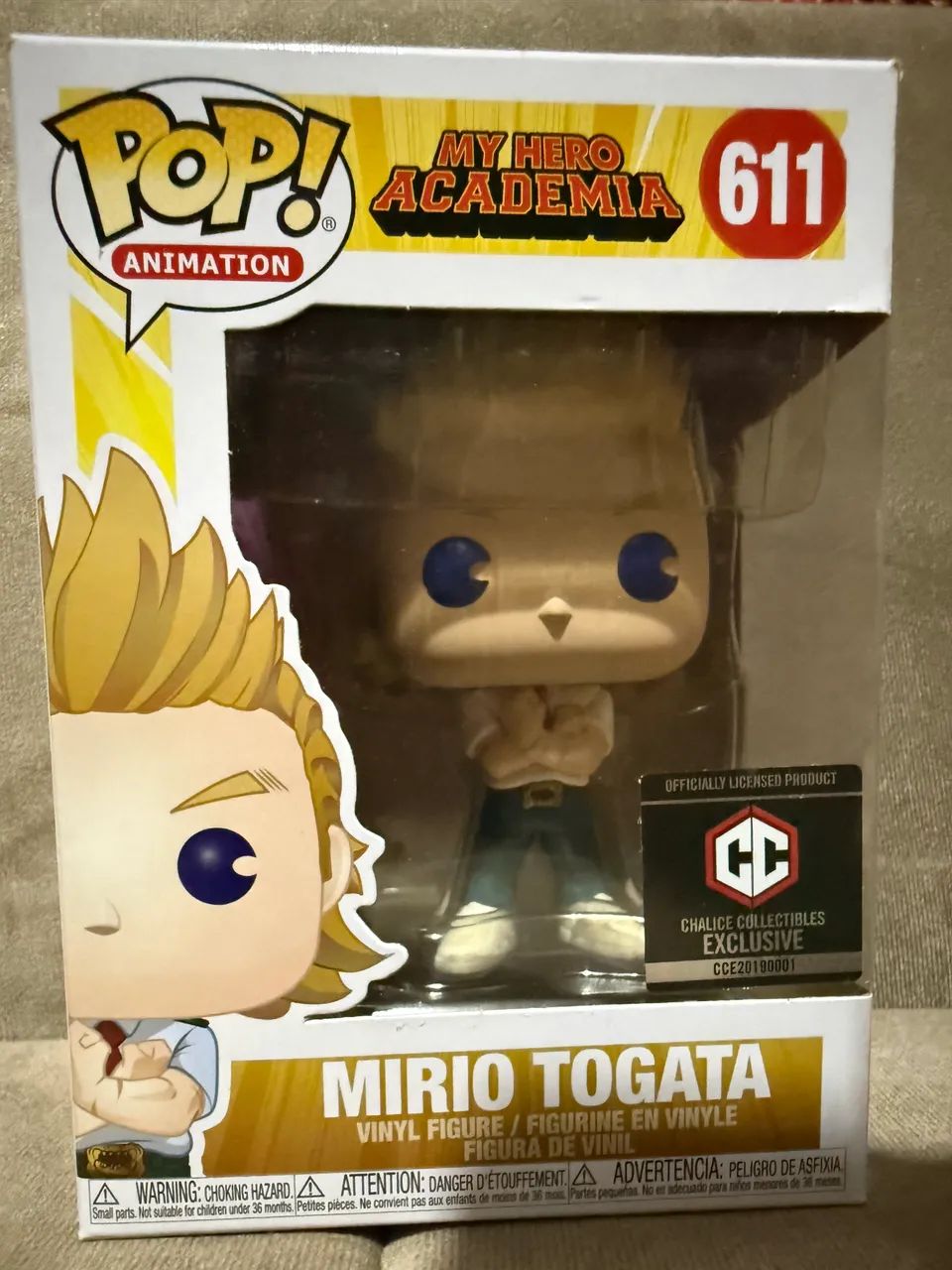 Boneco Funko pop Original, My Hero academia-mirio togata