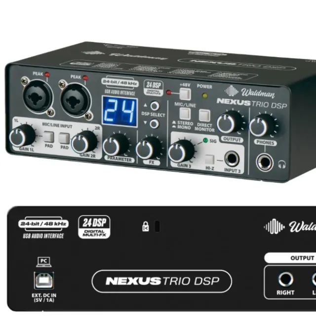 Interface de Áudio Nexus Trio DSP Waldman