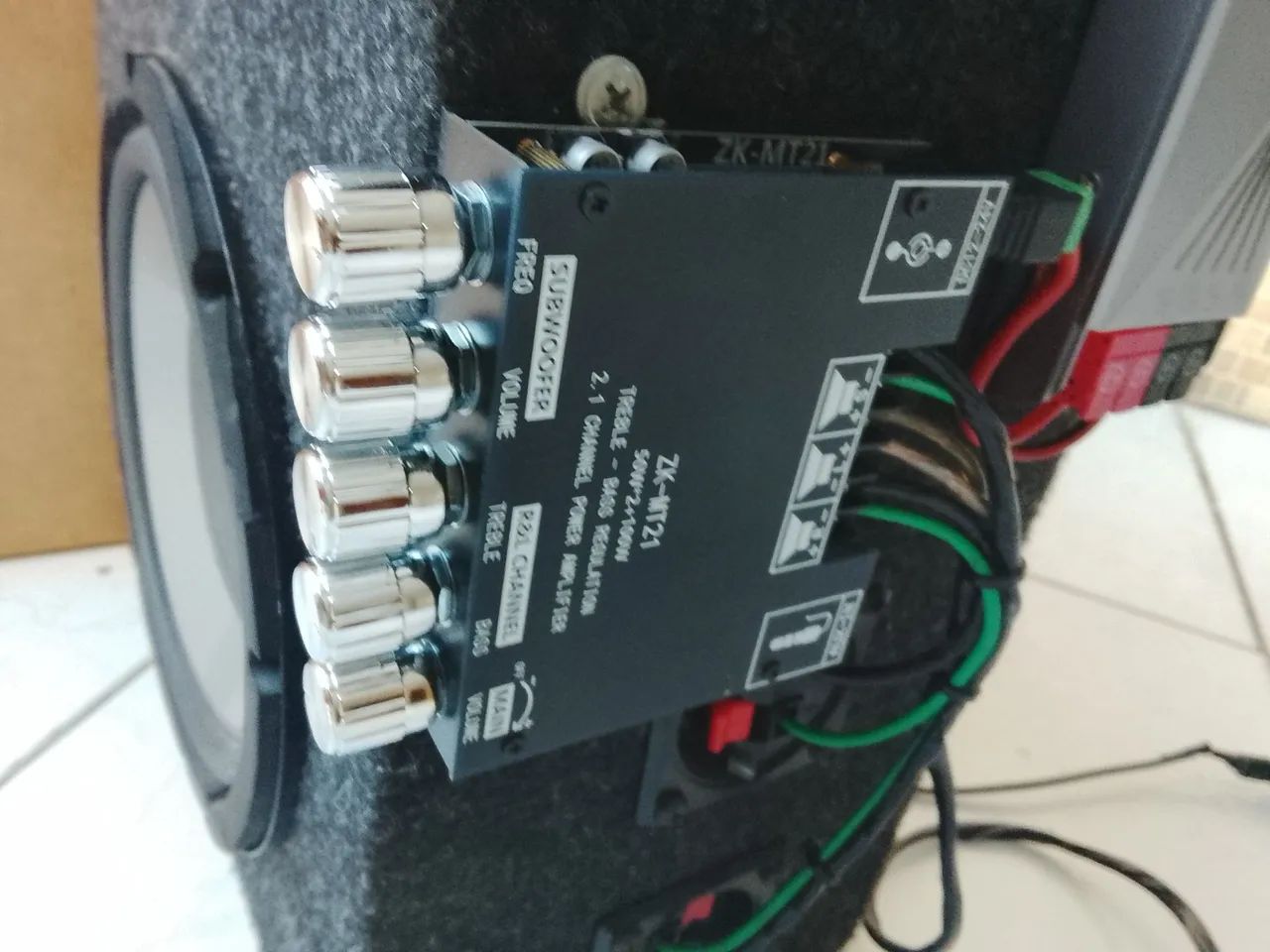 Caixa de som 5 vias amplificada 8 polegadas  - Foto 3