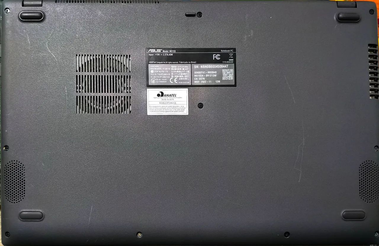 Notebook ASUS M515DA-BR1213W - Cinza - Foto 5
