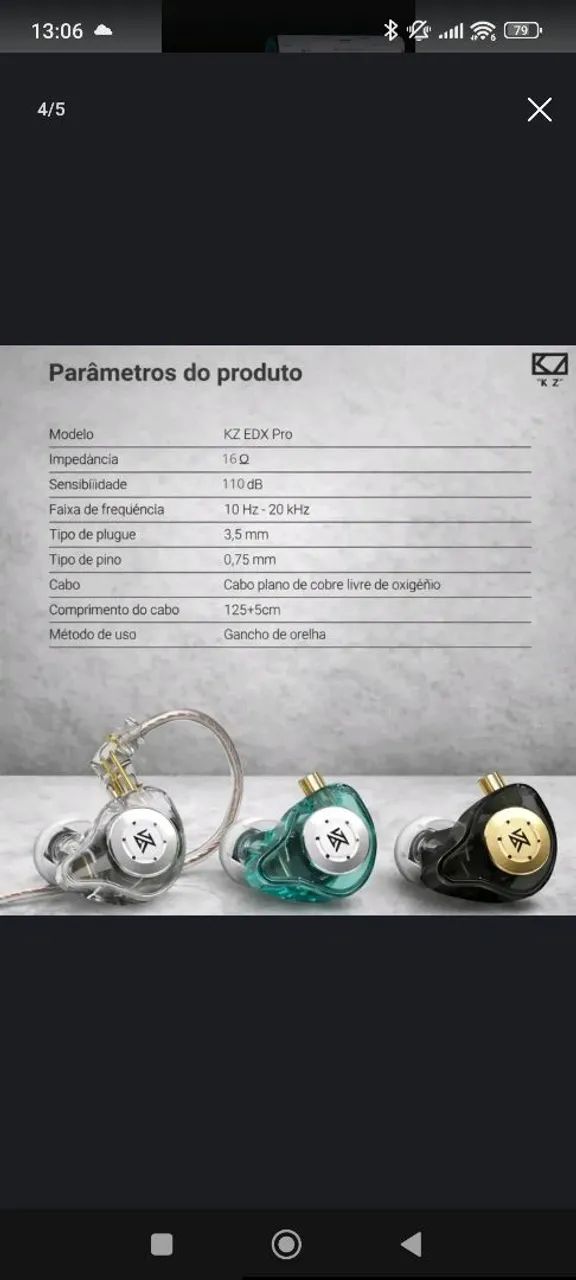 Fone de ouvido KZ  - Foto 4