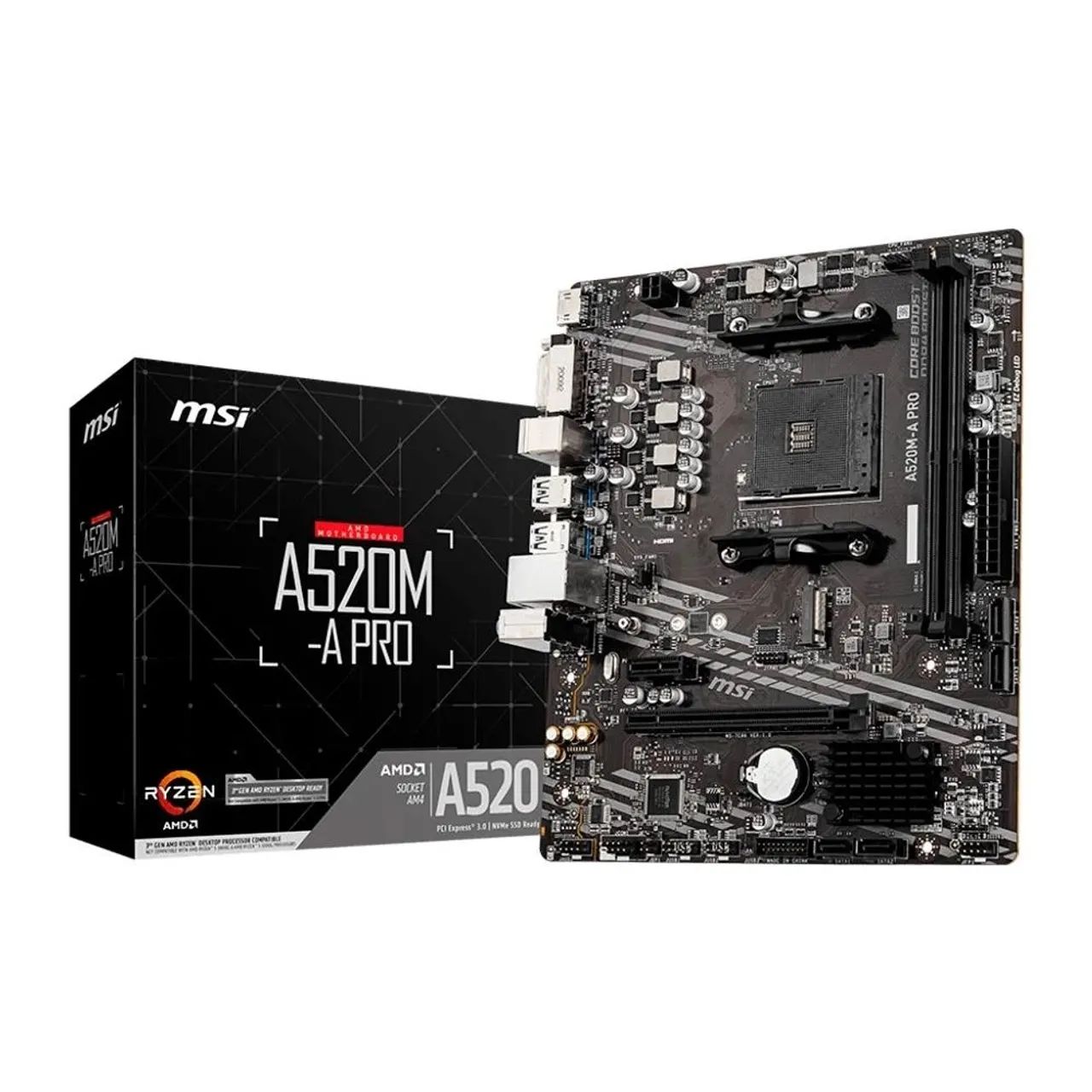 Placa mãe MSI A520M A-PRO am4