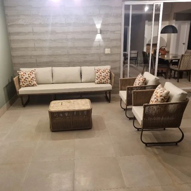 CJ DE SOFÁ EM CORDA NÁUTICA - Foto 4