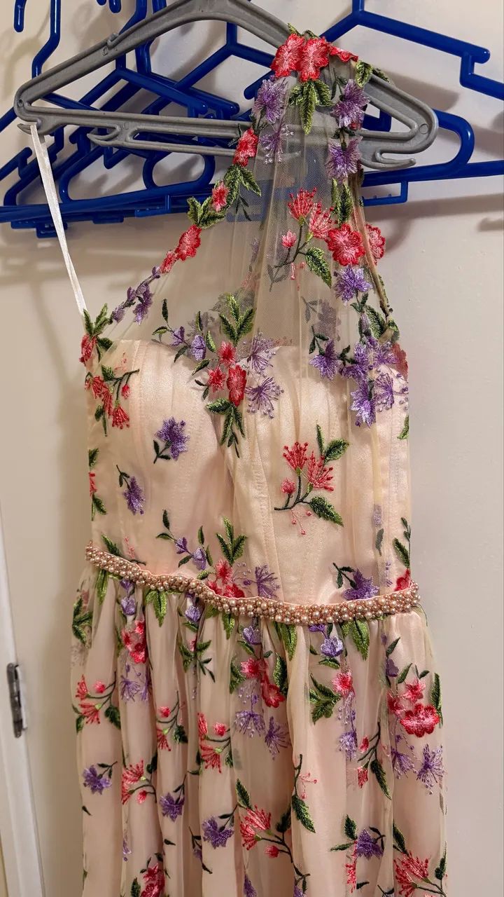 Roupa de tule flores 