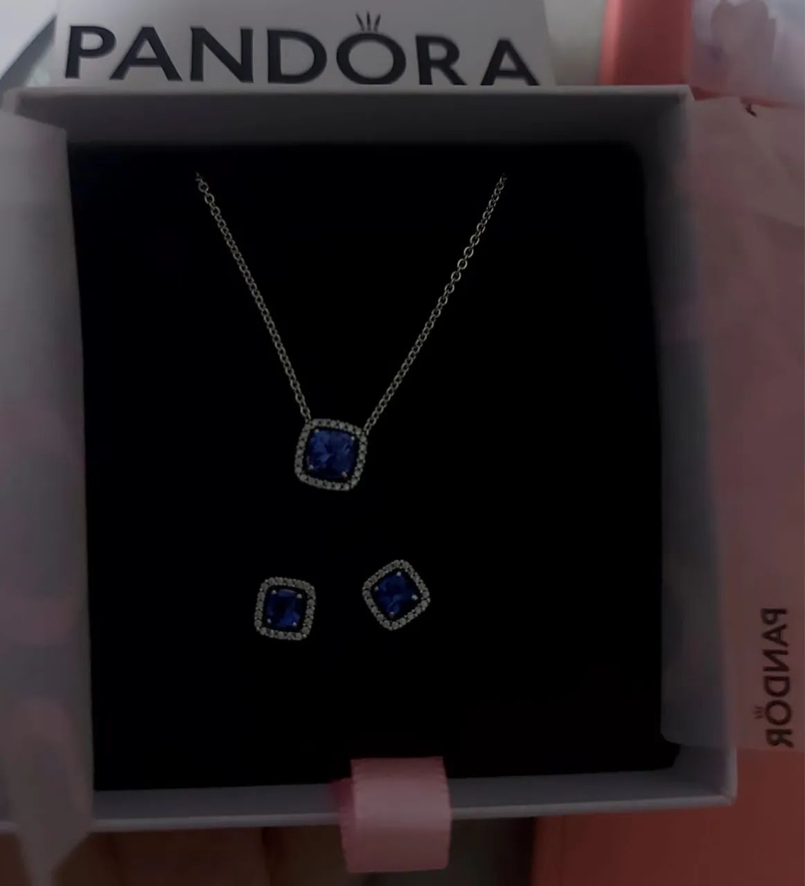 Conjunto Original Pandora (Colar e Brincos) Nunca Usado, Nota e Certificado. - Foto 3