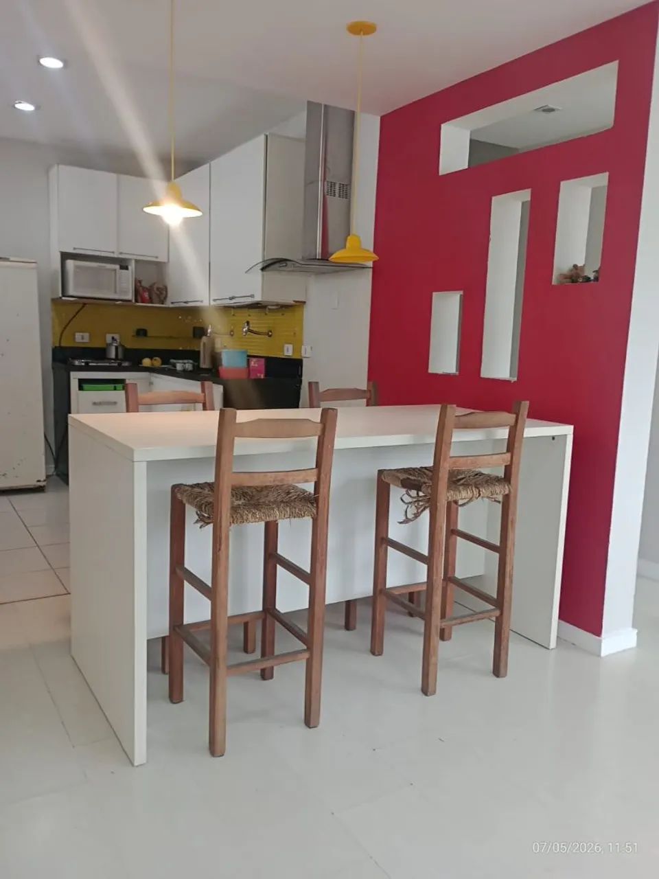 MESA DE JANTAR EM MDF. 4 LUGARES. - Foto 2