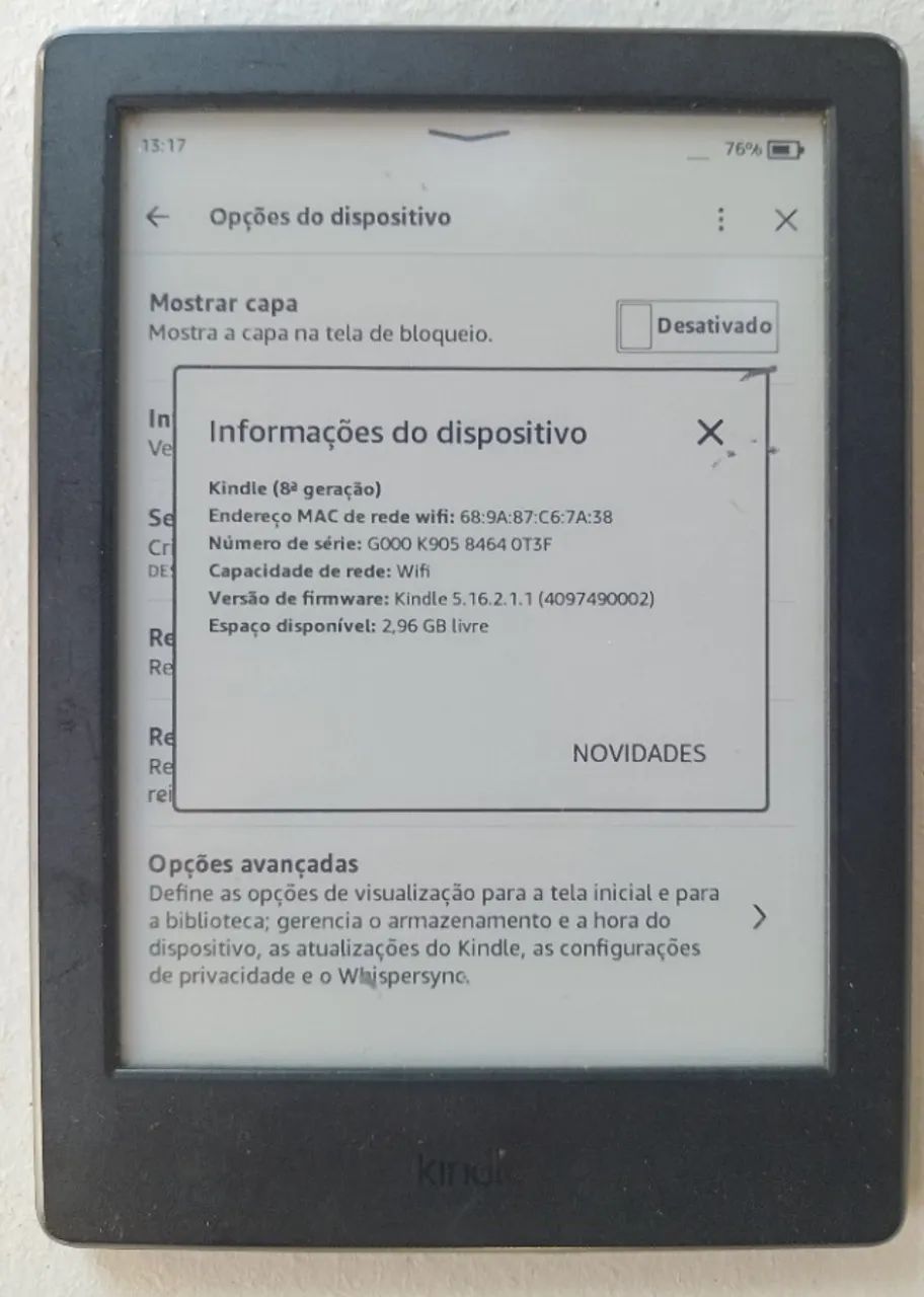 Kindle 8º geração usado - Foto 4