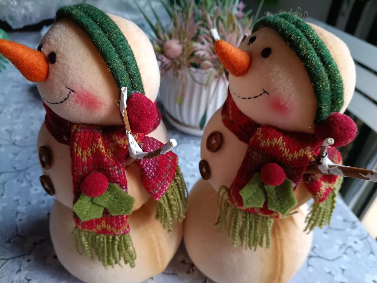CASAL DE BONECOS DA NEVE - Foto 3