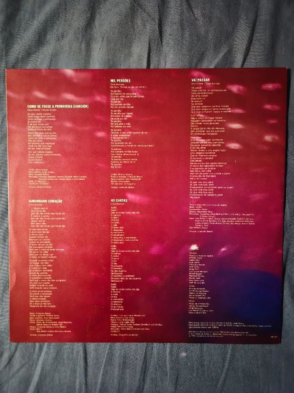 LP Chico Buarque - Chico Buarque (1984) | Completo com Encarte | Discos do Faustino - Foto 4