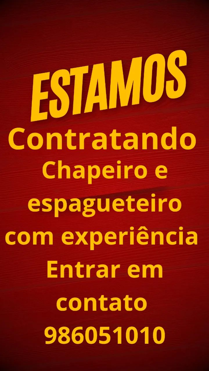 Estamos contratando