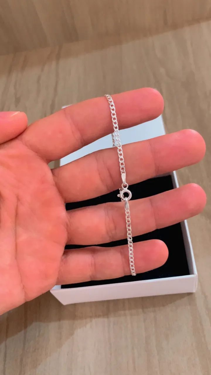Pulseira de Prata 925 italiana legítima  - Foto 2