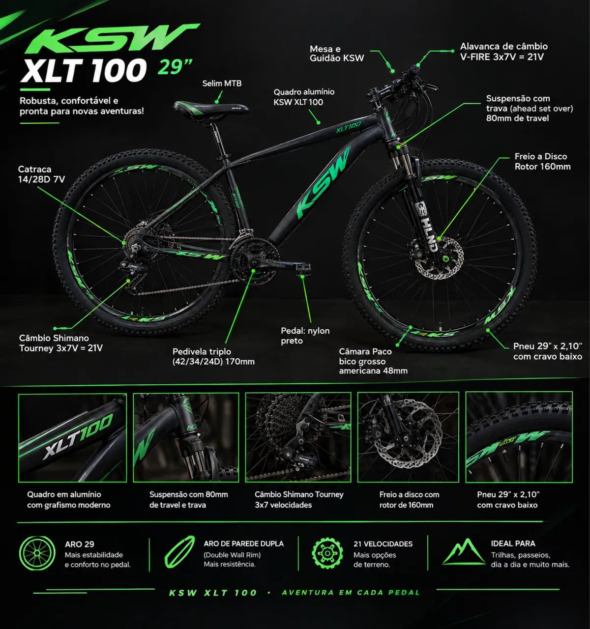 Bicicleta aro 29 - Foto 2