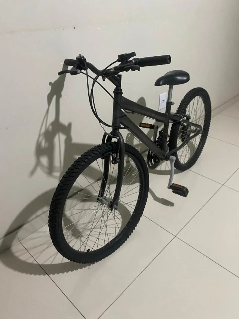 Bicicleta Aro 26 Cinza INFANTIL  (SEMINOVA)