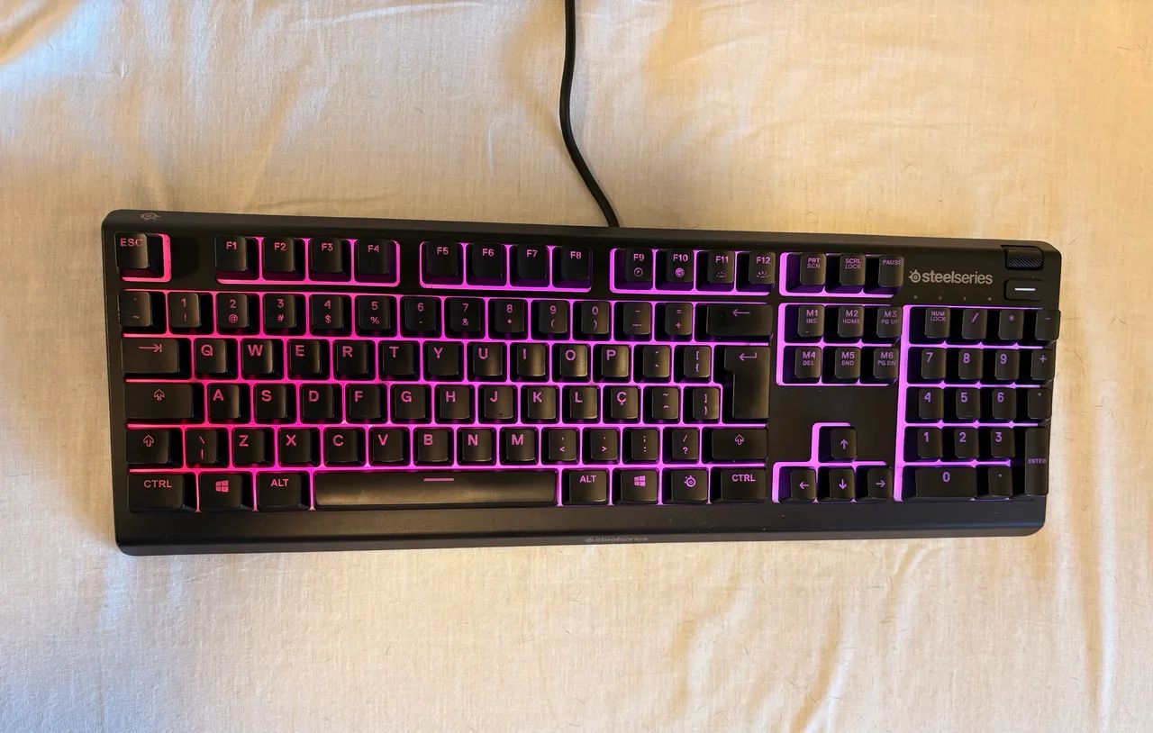 Teclado Steelseries Apex 3 ABNT usado - Foto 2