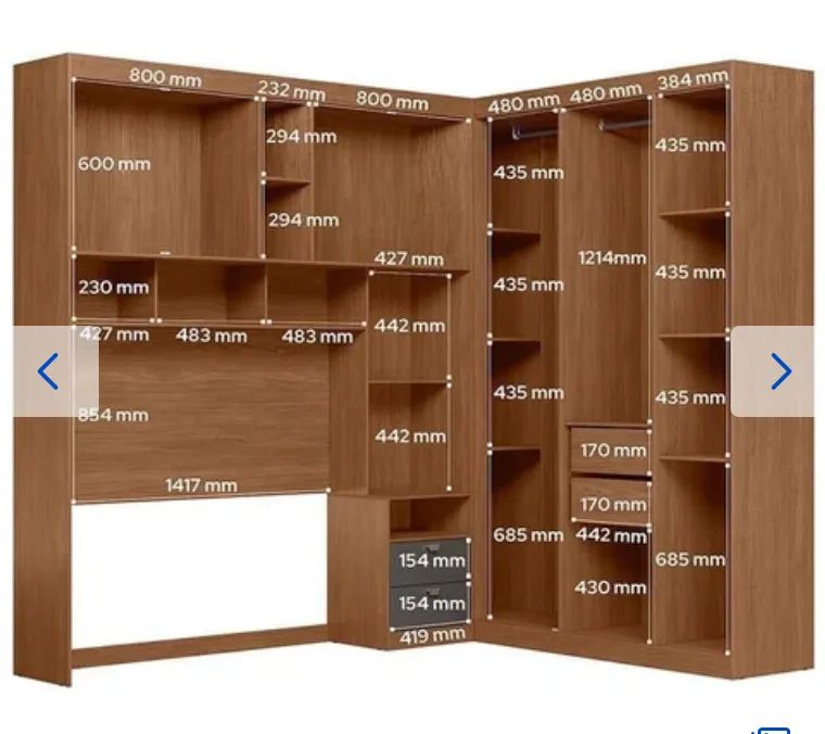 Guarda roupa de casal modulado - Foto 2