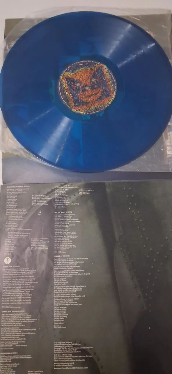 Lp pink floyd "the division Bell" vinil azul usado - Foto 4