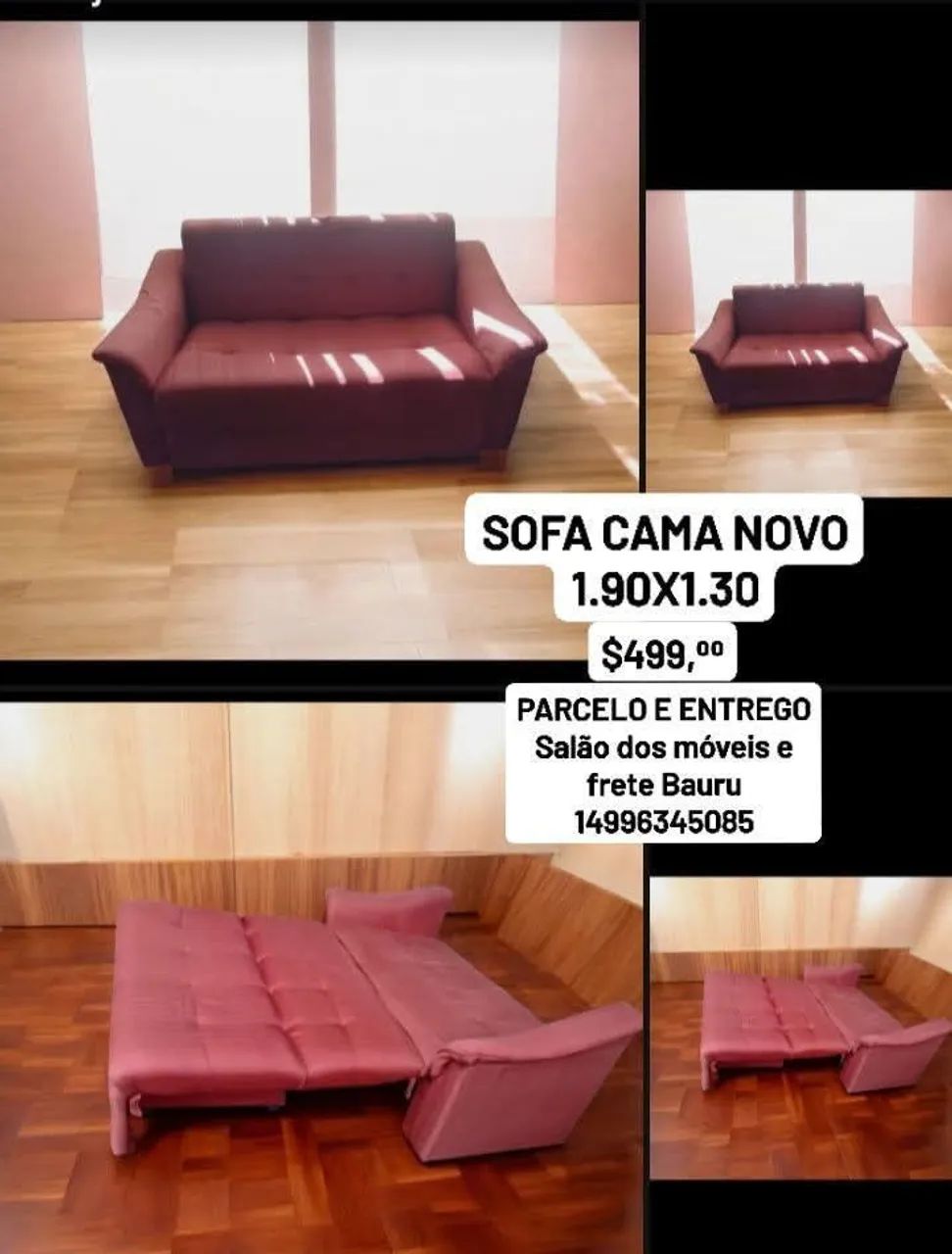 Sofá cama novo