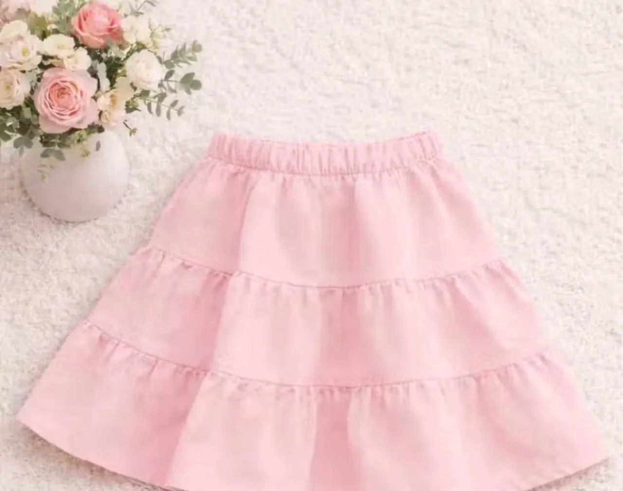 saia rosa infantil 
