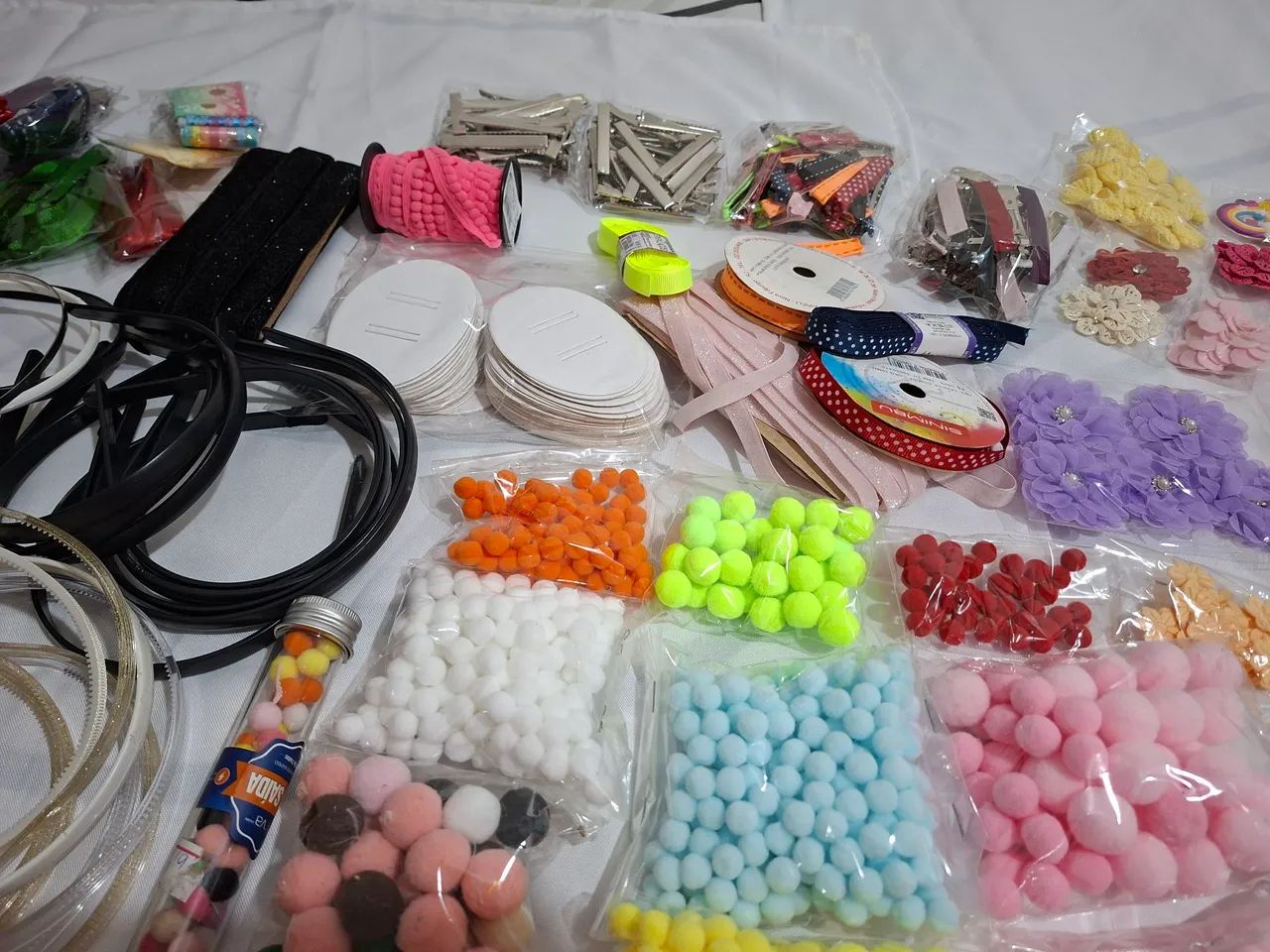 Peças artesanato para laços infantis  - Foto 3
