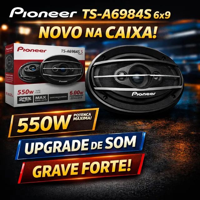 sakanaページ Alto-falante Pioneer TS-A6984S 6x9 NOVO | 550W | OPORTUNIDADE