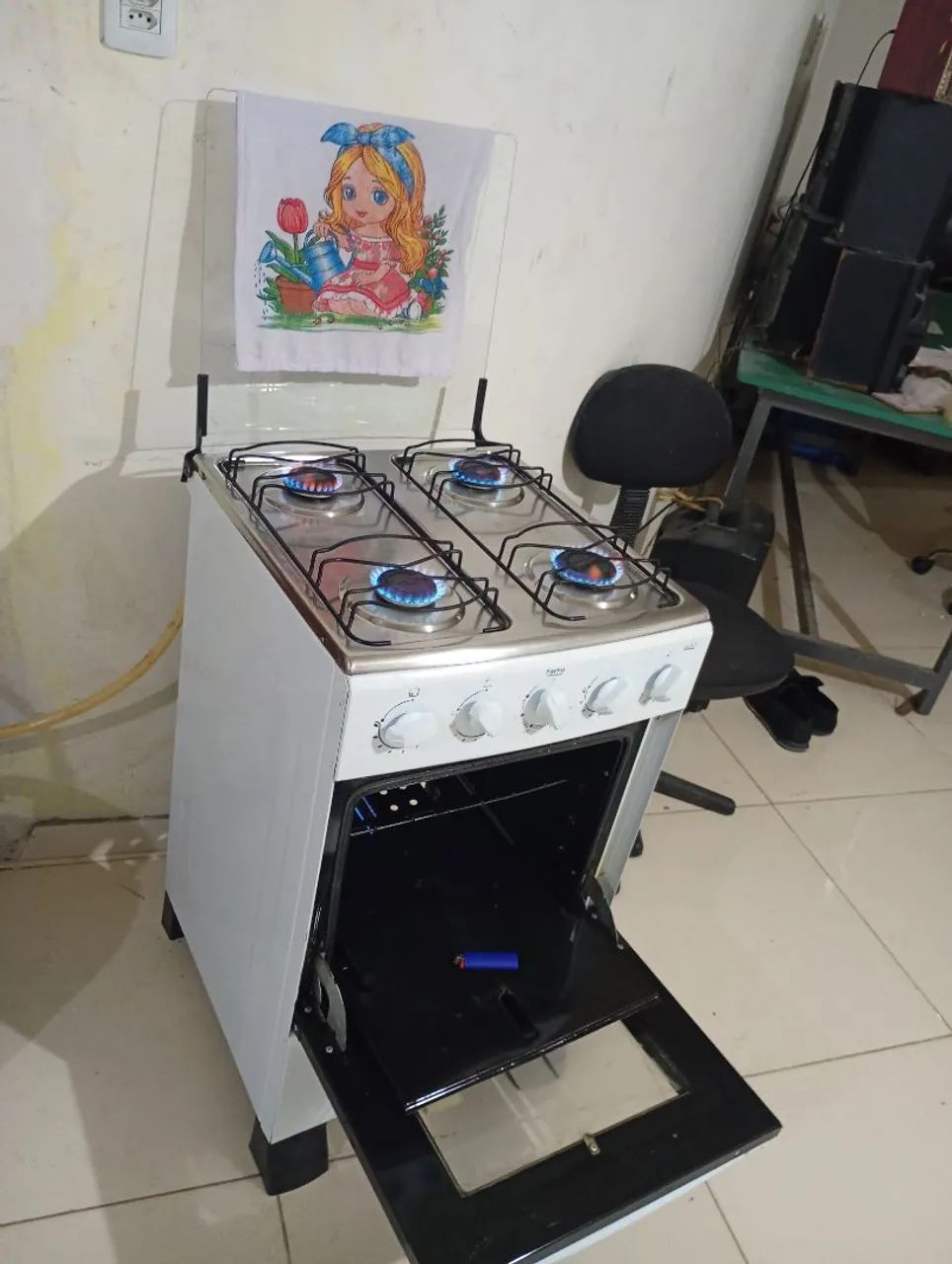 FOGÃO REALCE SEMI NOVO. ENTREGO  - Foto 4