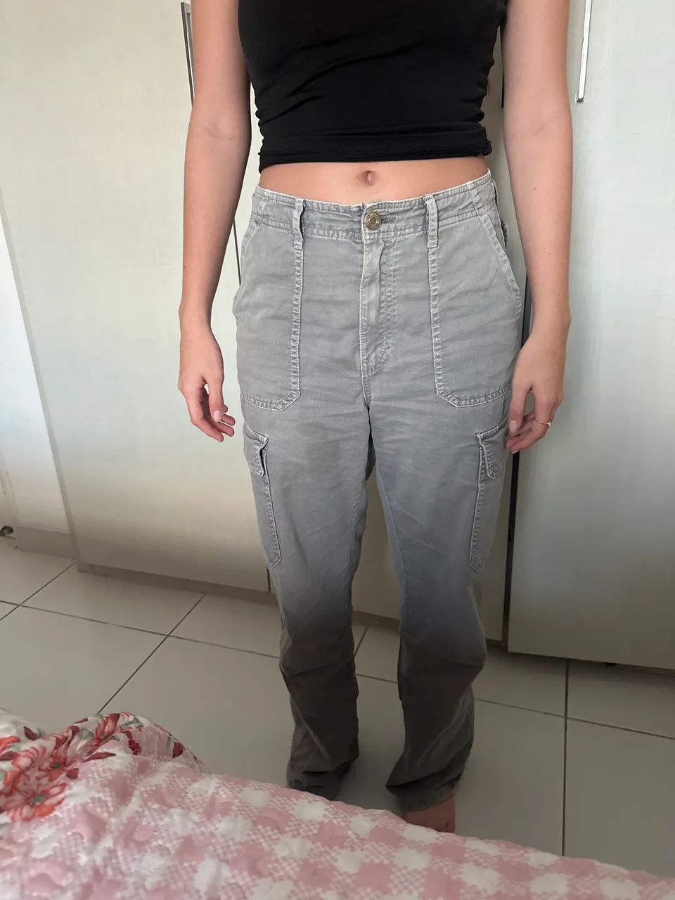 Calça Zara Cinza