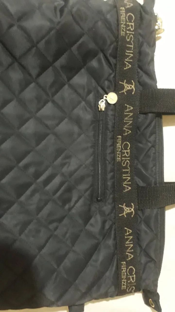 Bolsa italiana acolchoada de nylon - Anna Cristina - Foto 2