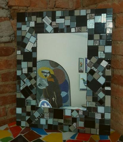 Espelho mosaico, banheiro, sala, sala de jantar, decoração - Foto 2