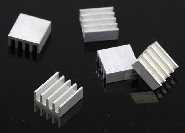 COD-CP96 Kit 5 Unid. Dissipador De Calor 11x11x5mm Com Fita Térmica Cond Arduino Automa - Foto 2