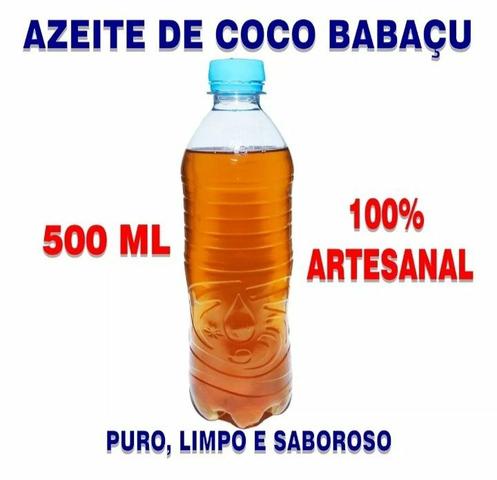 Azeite / Óleo Coco Babaçu 100% Artesanal - 500ml