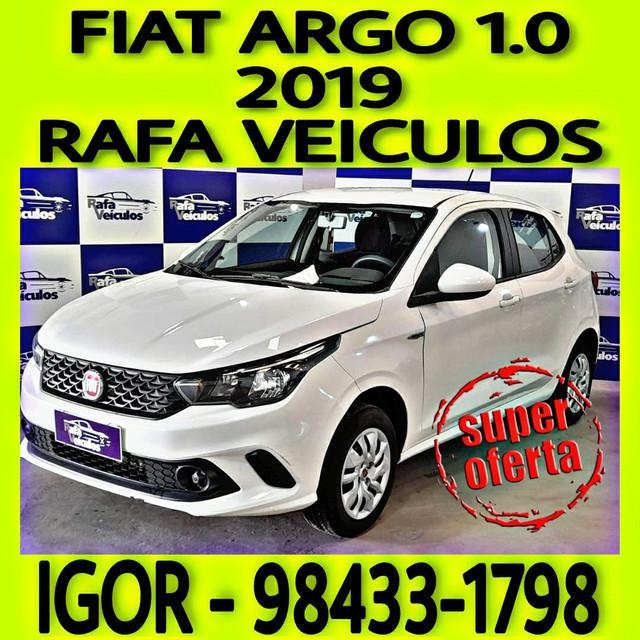 FIAT ARGO DRIVE 1.0 FLEX 2019 NA RAFA VEICULOS JJH