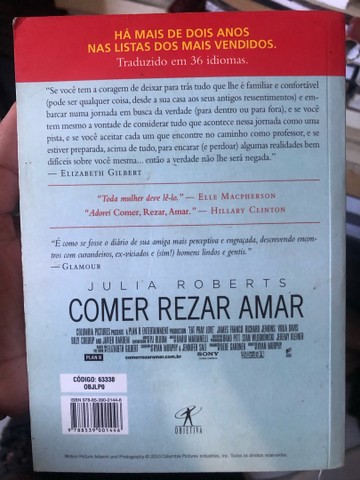 Livro COMER, REZAR, AMAR - Foto 2
