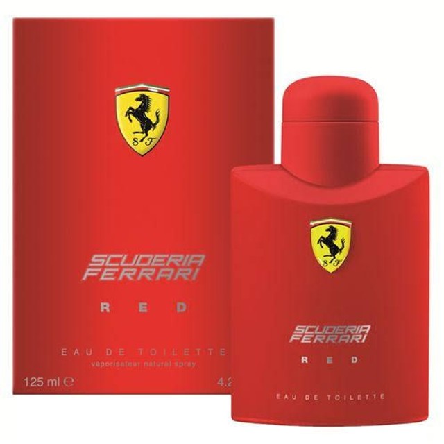 ferrari black e red