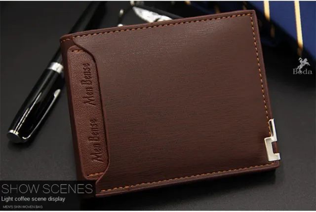 Carteira Masculina de couro multifunções, porta-cartões  e cedulas - Foto 2