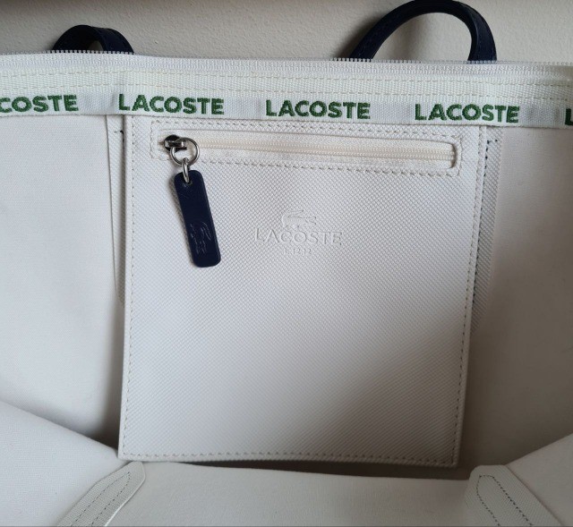 Bolsa Lacoste Original Split Cow Leather Nf1164 - Foto 5
